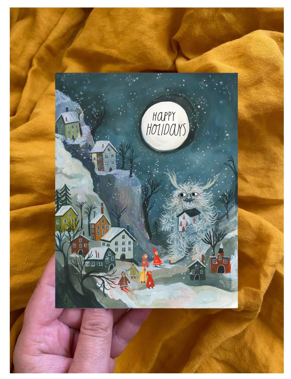 The Esme Shop – Großhandel Saisongrußkarte – Flauschige Feiertagsgrußkarte1