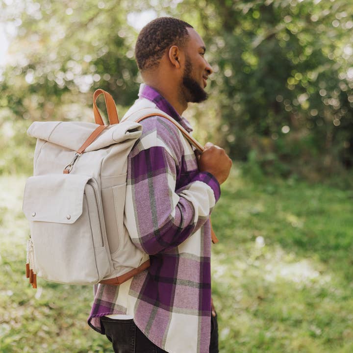 Picnic Time Family of Brands - Wholesale Cooler/Cooler Bag - Carmel Roll Top Picnic Backpack Cooler with Components10