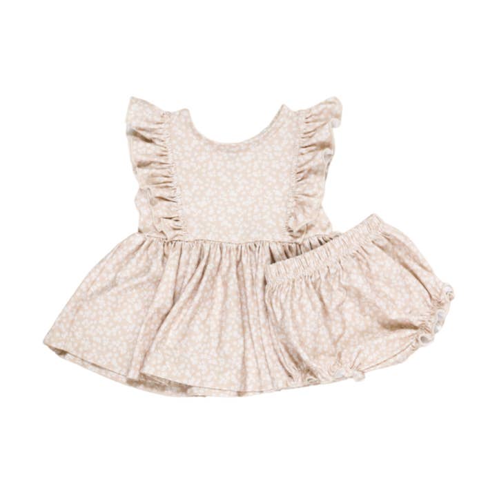 Conjunto de Vestido con Volantes | Floral Neutro para venta al por mayor de Remington Road