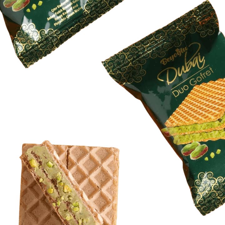 Aladdin - Wholesale Cookie - Beyoglu Dubai Duo Wafer Pistachio Kadayif 36g Turkish3