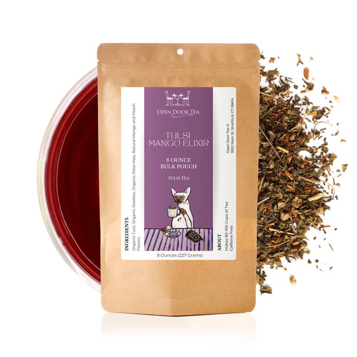 Open Door Tea - Wholesale Loose Tea - Tulsi Mango Elixir | Organic Tulsi Tea | Bulk or Retail
