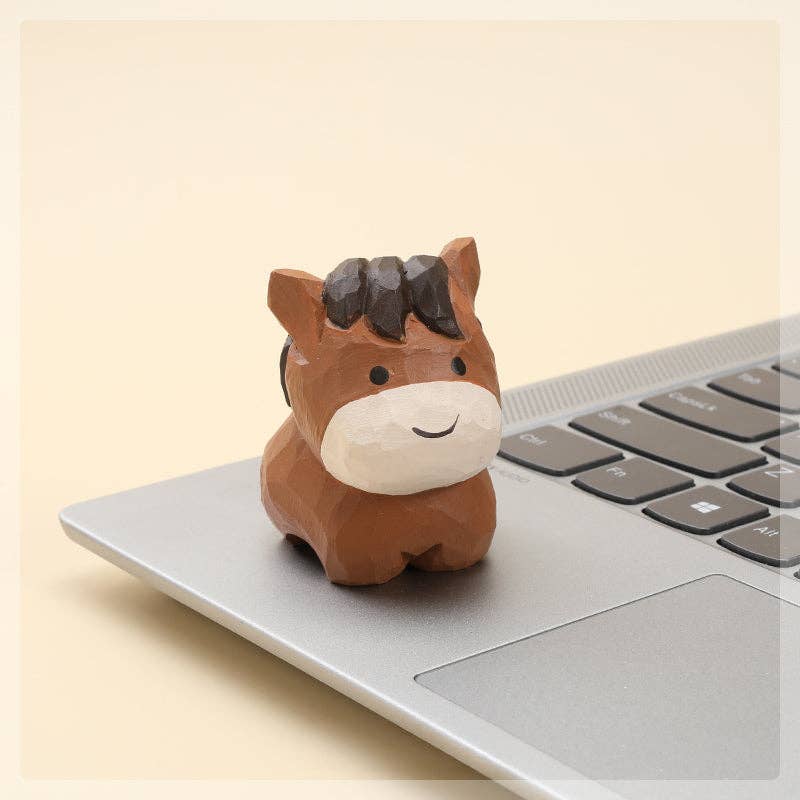 Gohobi （We cover U.S. import duties） – wholesale Decorative figurine – Gohobi Handcrafted Wooden Pony Horse Ornament1