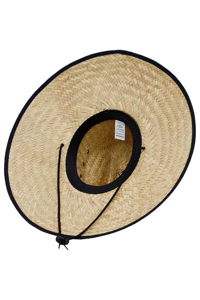 Cap Zone - Wholesale Straw Hat - Women's - Quarterhorse Wide Dome Brim Straw Lifeguard Hat8