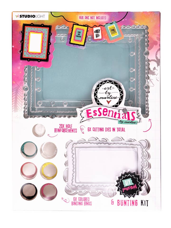 ABM Journal DIY Journal und Wimpelkette Essentials 180 x 240 x 35 mm 1 Stück Nr. 06 für den Großhandel von Ecstasy Crafts Distributing