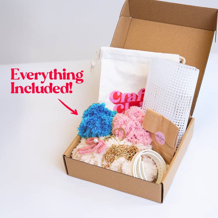 Craft Club - Wholesale DIY Craft Kit - Blue Tulip - Woven Tote Bag Kit3