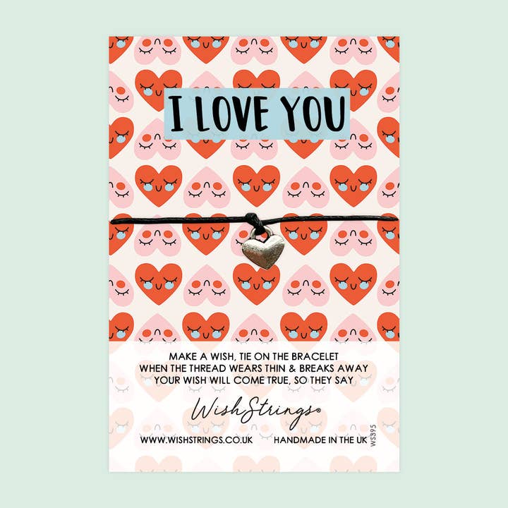 Ti amo - Braccialetto dei Desideri WishStrings - WS395♥ per la vendita all'ingrosso da parte di WishStrings