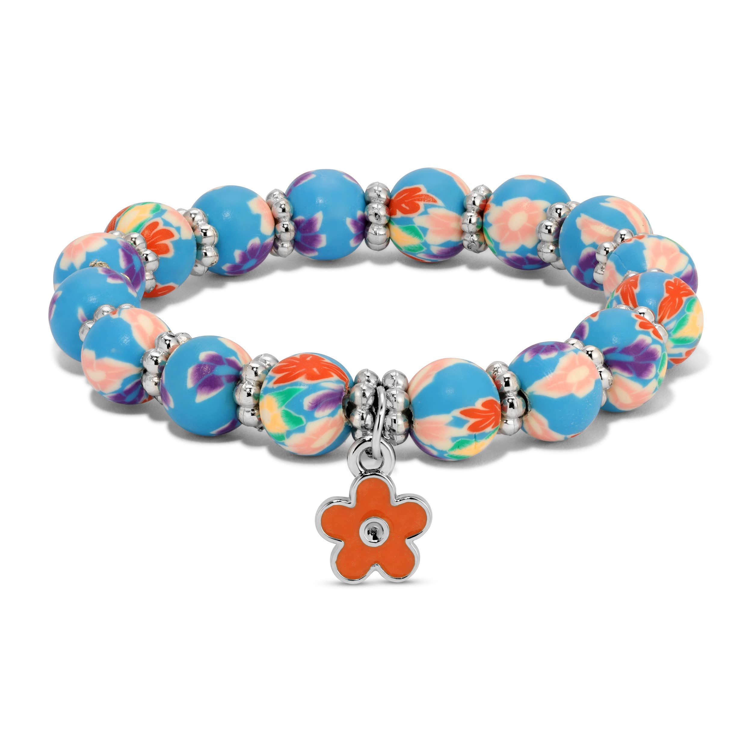 My Fun Colors - Wholesale Beaded Bracelet - Kids - Kids Clay Beaded Stretch Charm Bracelets  |  Fun Styles!5