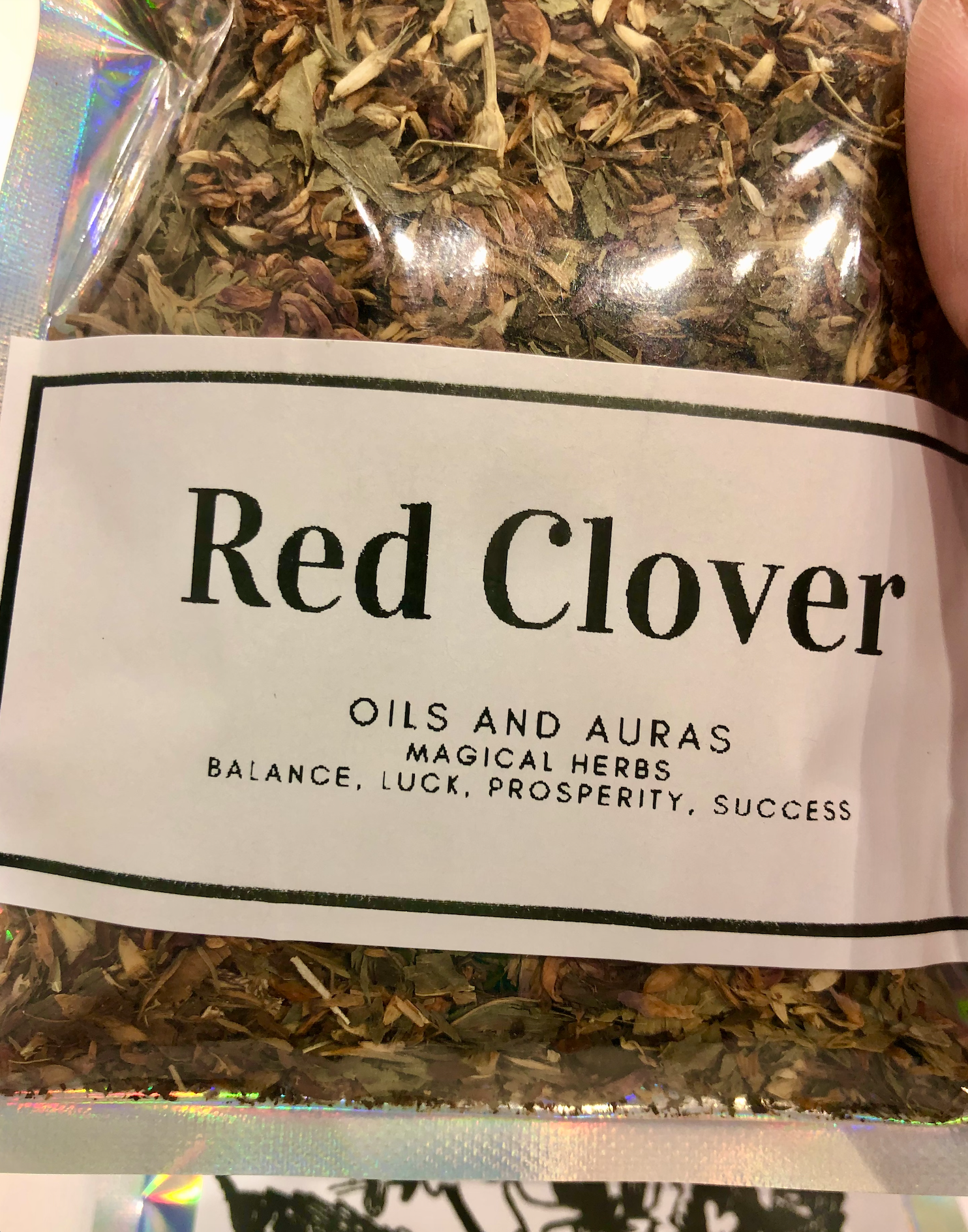 Oils and Auras - Wholesale Meditation Supplies - Red Clover Herb Pouch - Metaphysical Use 1