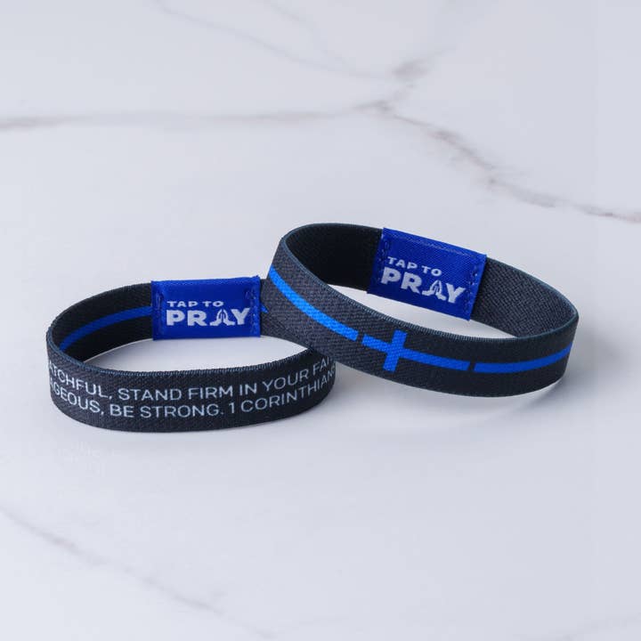 Tap To Pray® Wristband – First Responders - Law Enforcement for wholesale by Versible