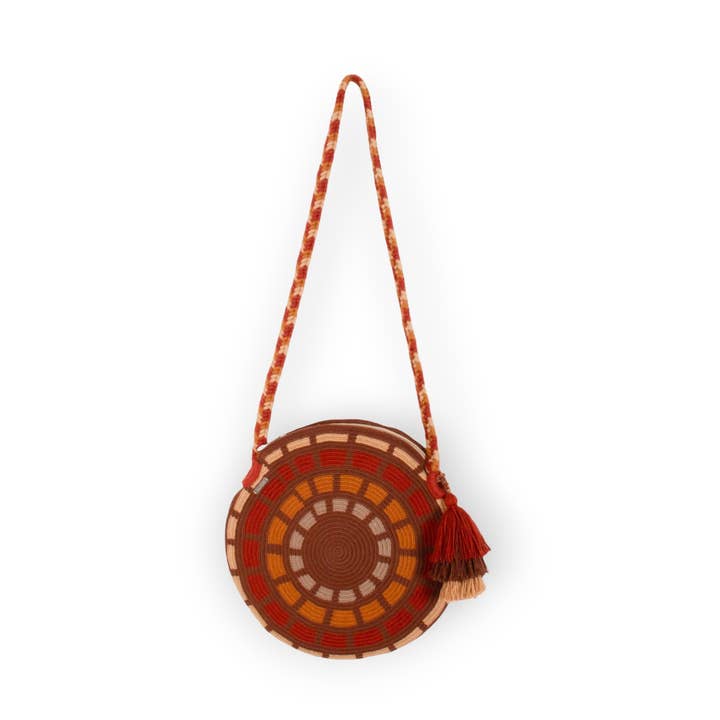 Borsa a tracolla rotonda geometrica | Clove per la vendita all'ingrosso da parte di Guajii Design