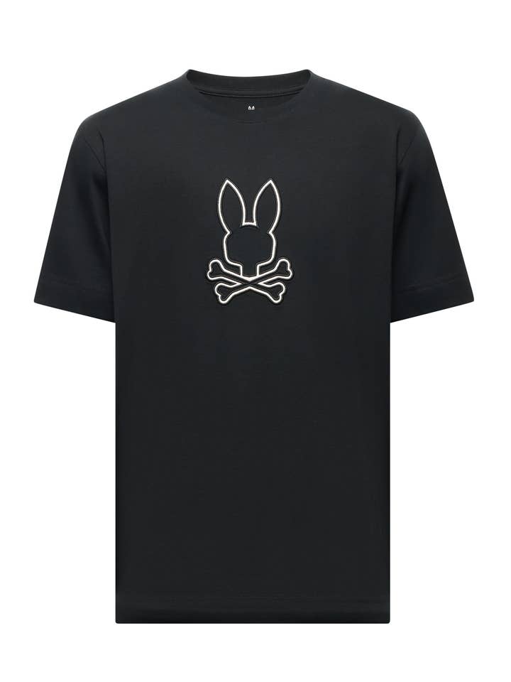 Maglietta Grafica Seth-001 Nera per la vendita all'ingrosso da parte di Psycho Bunny