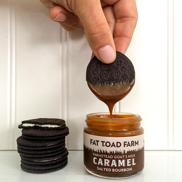 Fat Toad Farm - Vente Sauces caramel - Caramel au lait de chèvre bourbon salé3