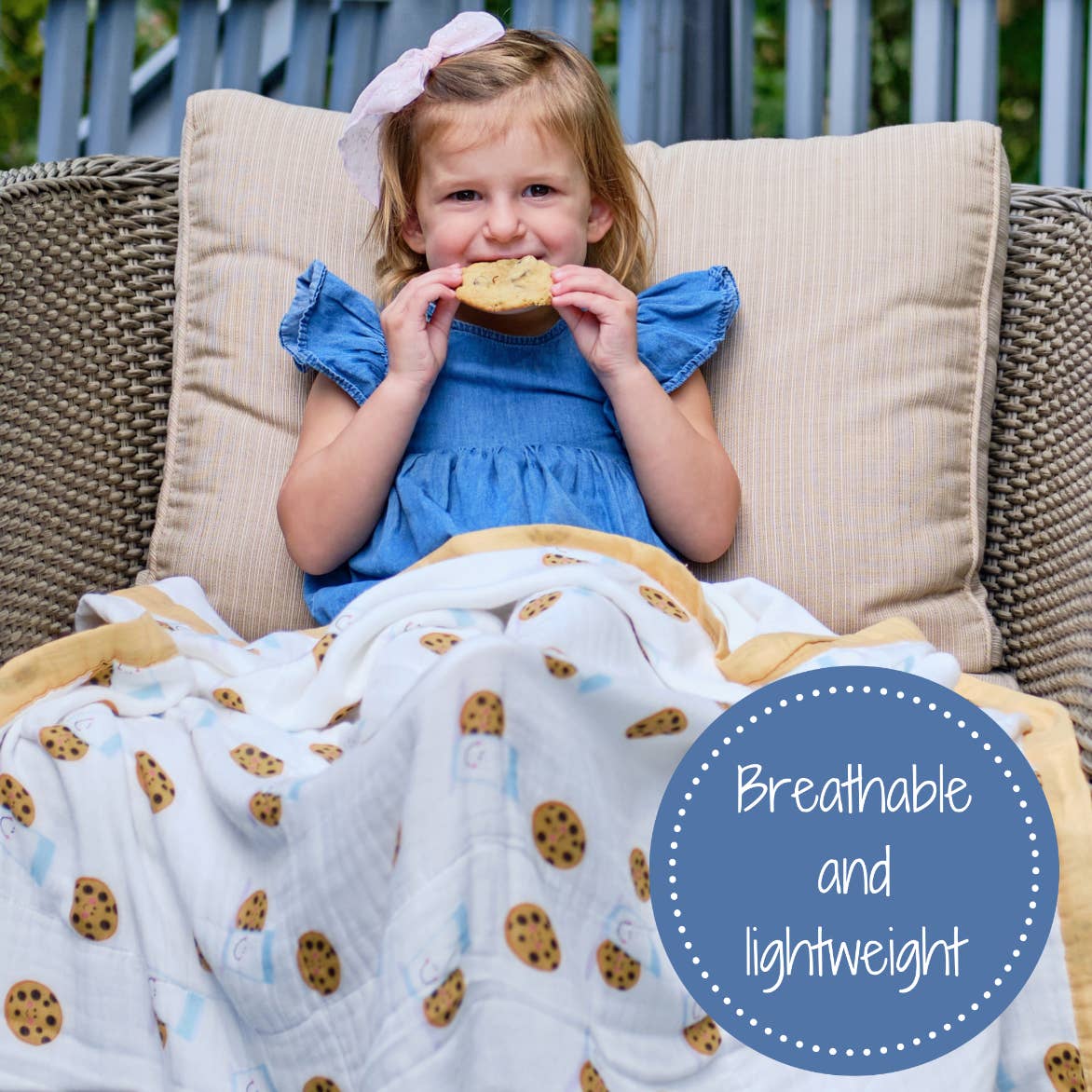 LollyBanks - Wholesale Quilt - Kids & Baby - You Complete Me  - Bamboo Milk and Cookies Baby Blanket6