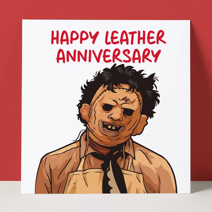 LEATHERFACE - ANNIVERSAIRE DE MARIAGE D'HORREUR - CUIR pour la vente par Pack a Punch Designs