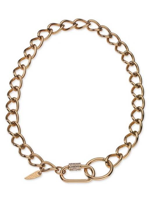 Gold Chain With Liberty Dream Crystal Clasp for wholesale by Anjewels