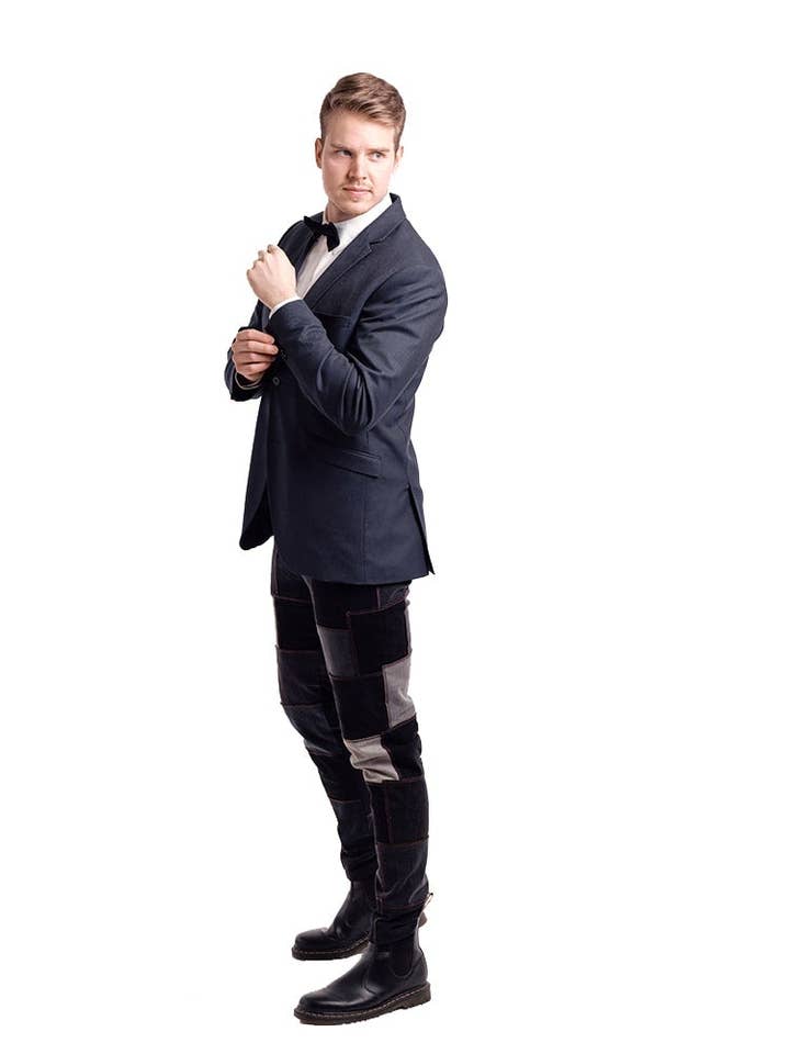 Pieza de jeans slim fit: Negro-gris para venta al por mayor de Piece Of Jeans