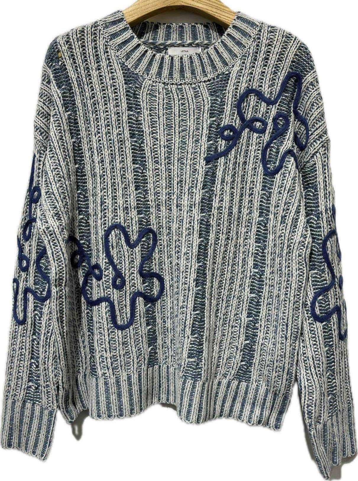 SWEET MAGIC MODA Y COMPLEMENTOS - Wholesale Knit Sweater - Women's - MARLED KNIT SWEATER WITH DETAILS3