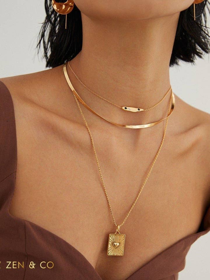 LOTTIE Liebesbrief-Anhänger-Schichtkette für den Großhandel von ZEN&CO Studio