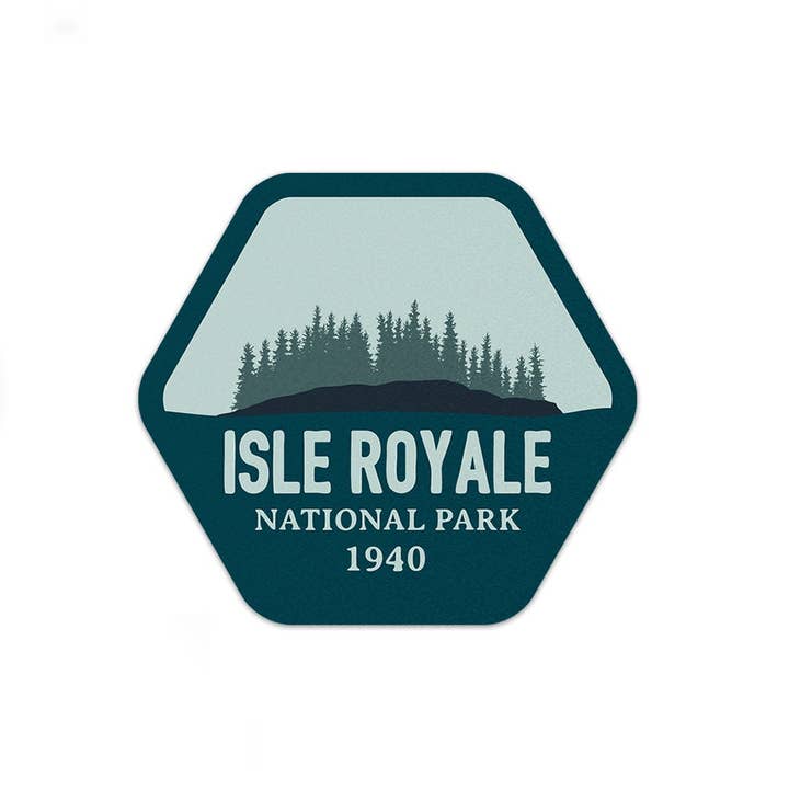 Isle Royale National Park Sticker for wholesale by Albion Mercantile Co.