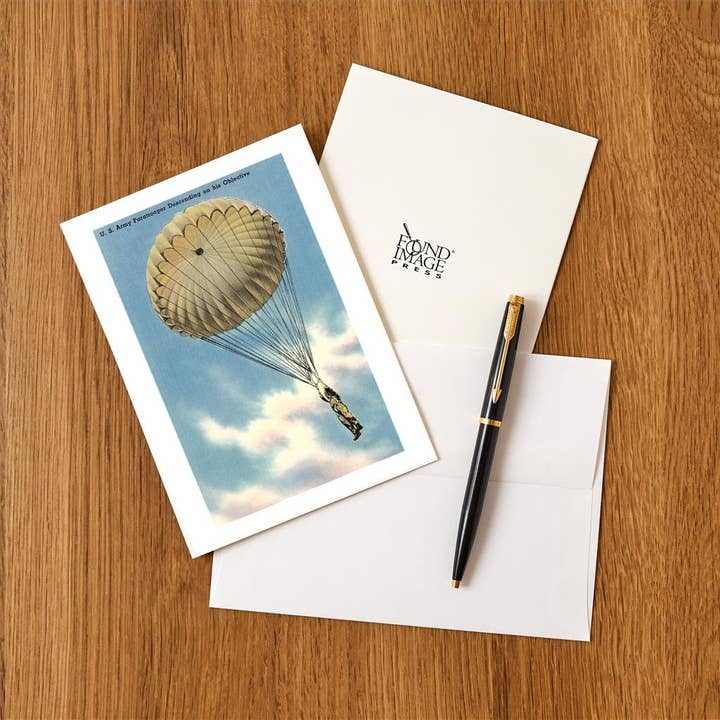 Found Image Press - Wholesale Stationery/Notecard Set - Greeting Card ML-141 Paratrooper1