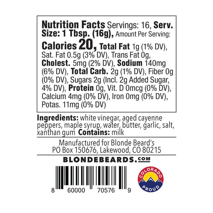 Blonde Beard's - Vente Sauces - Sauce Buffalo Poulet et Gaufres5