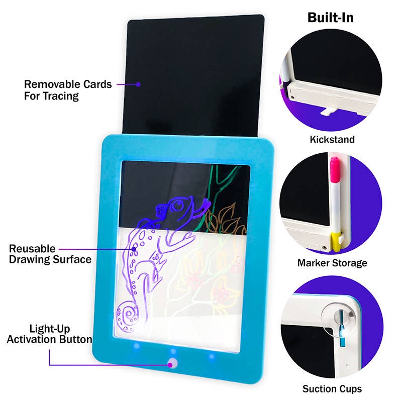 Flipo Group, Ltd. - Vente Planche à dessin – enfant et bébé - Tableau à dessin lumineux Disco Scribble avec activation sonore10