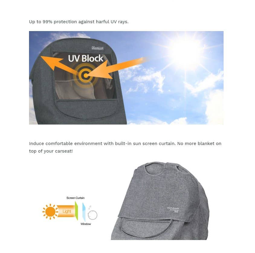 Manito - Venta al por mayor Funda de asientos de coche - Niños y bebés - Protector de clima para asiento de coche infantil Melange (gris carbón)4