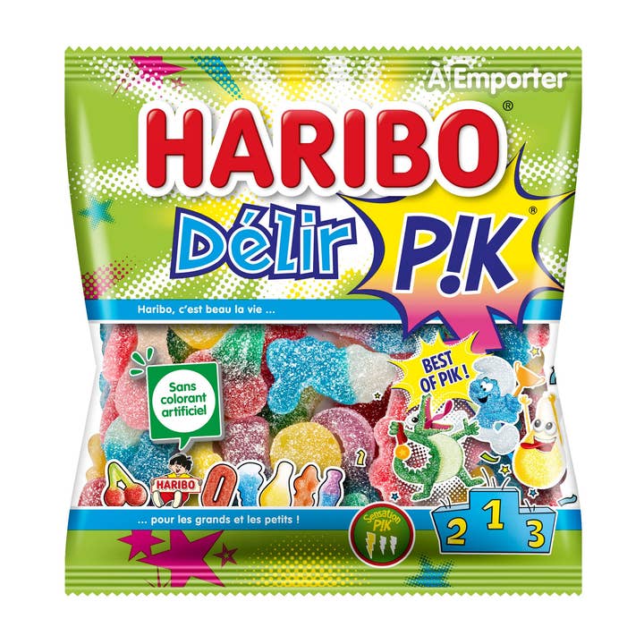 123bonbon - Wholesale Gummy - HARIBO Delir' Pik - Bag of 0.26 lb
