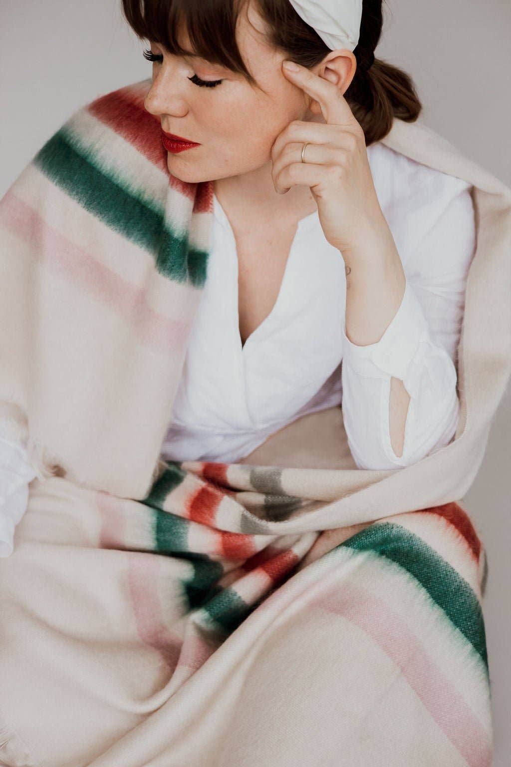 Meraki Movement – Engroshandel Tæppe – Penrose alpaka-plaid i børstet kvalitet1