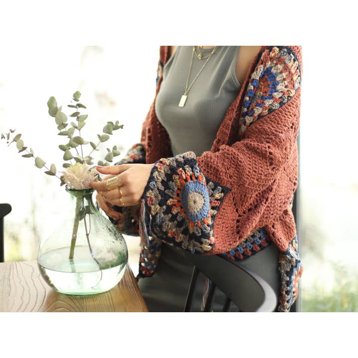 miglo - Wholesale Cardigan - Women's - Cardigan, Bohemian, Hippie, Woman, Terracotta, Khaki, Cool,