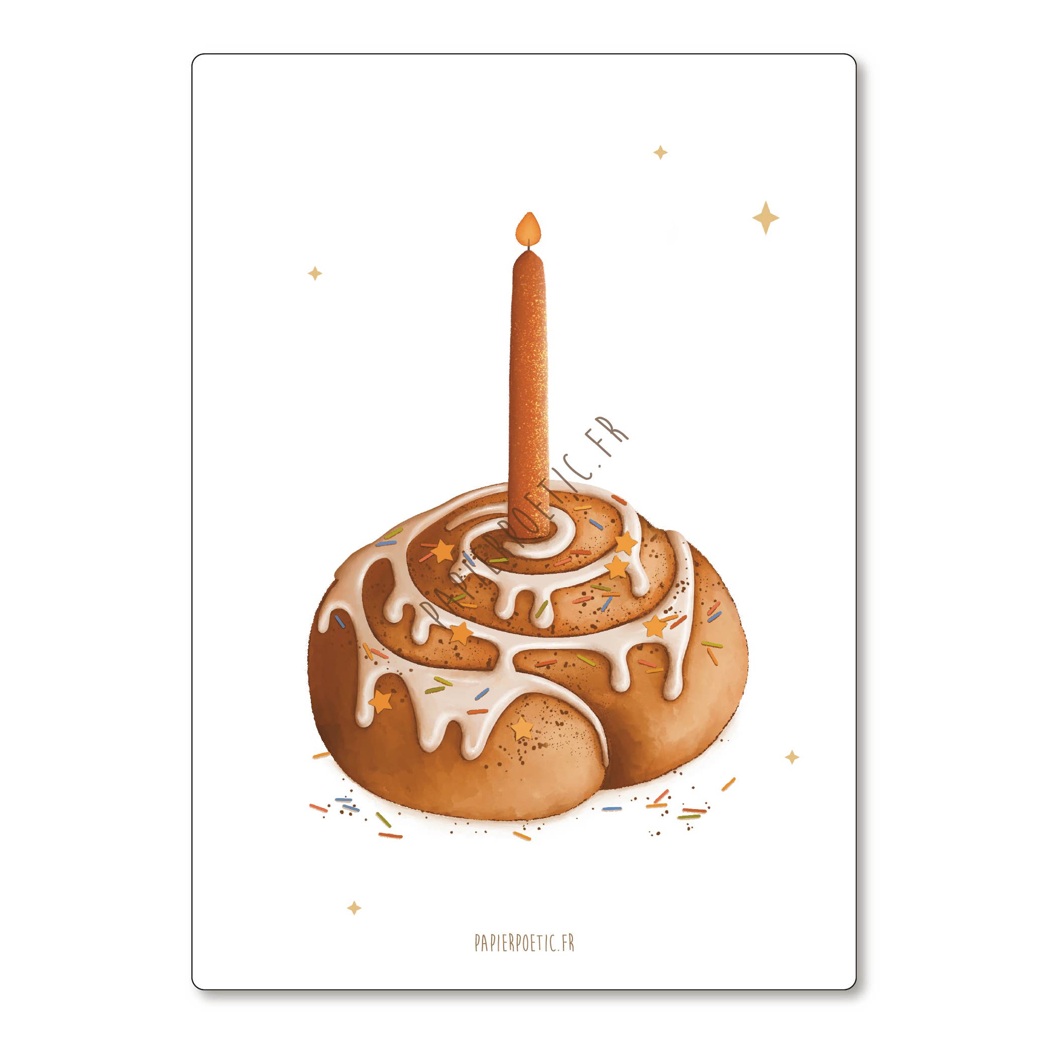 Papier Poetic - Wholesale Birthday Card - Postcard / Card "Cinnamon rolls birthday"0