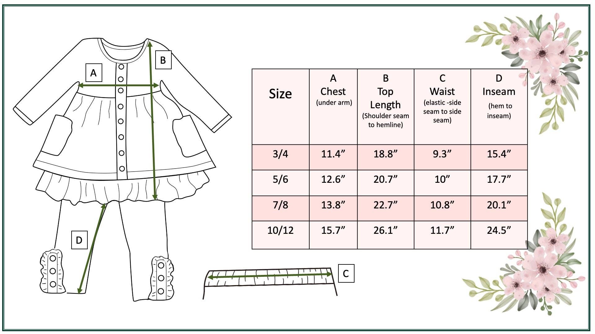 Adorable Sweetness - Wholesale Top & Pant Set - Kids - Girls Hot Pink & Teal Plaid Ruffle Pocket Button Legging Set4