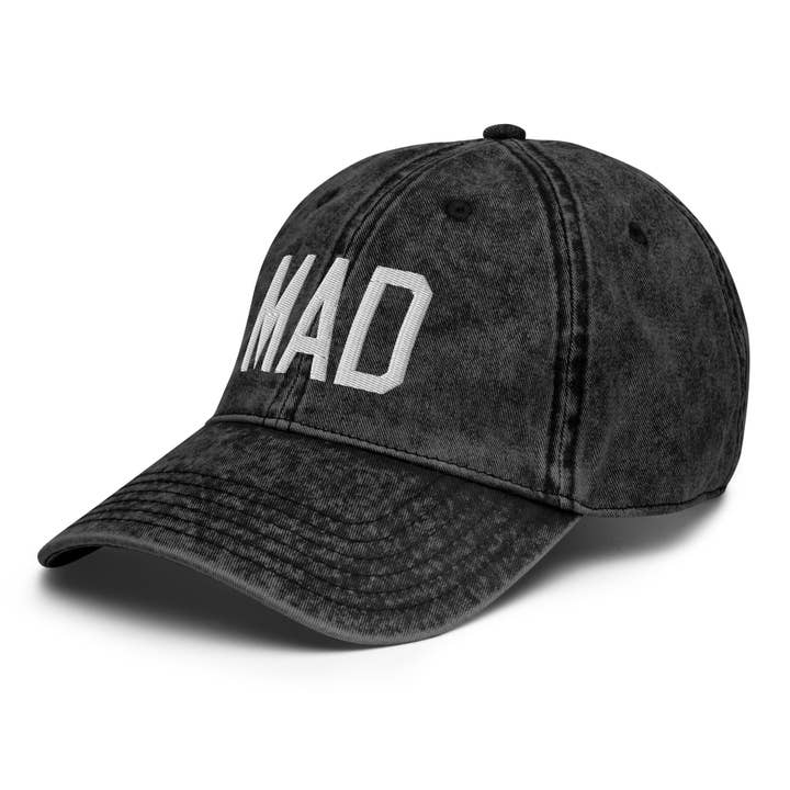 MAD Madrid Spain Cotton Twill Cap for wholesale by YHM Designs