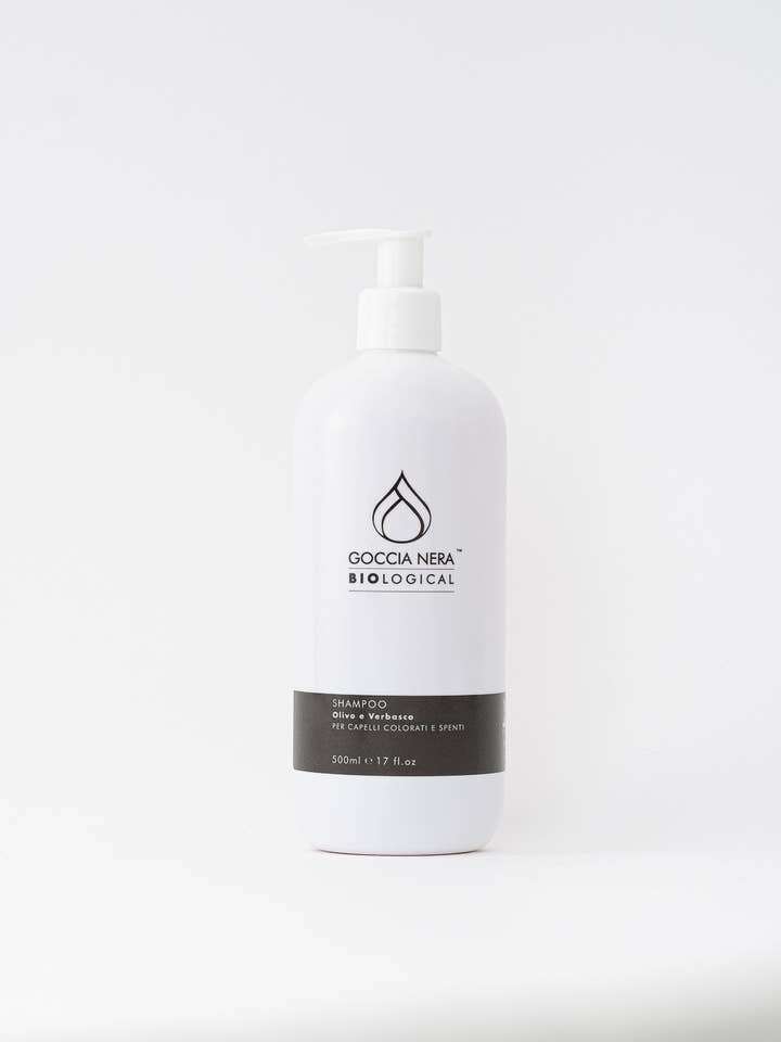 Champú Biológico Olivo y Verbascum para Cabello Teñido para venta al por mayor de Goccia Nera