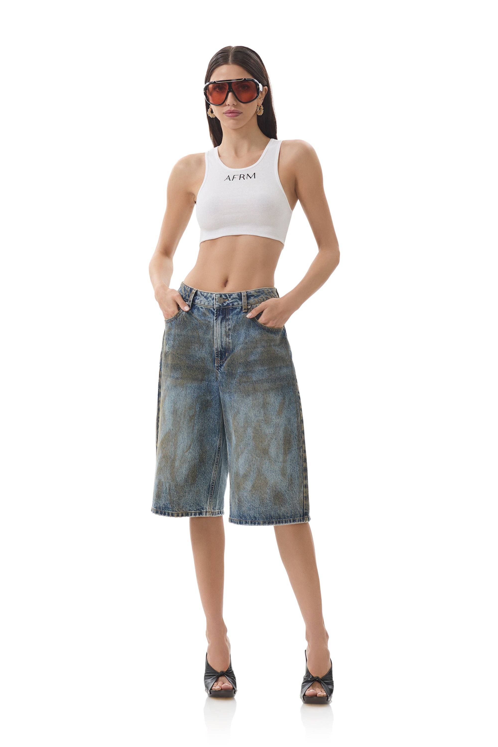 Derby Baggy Jorts - Dusty Tint Wash for wholesale on Faire