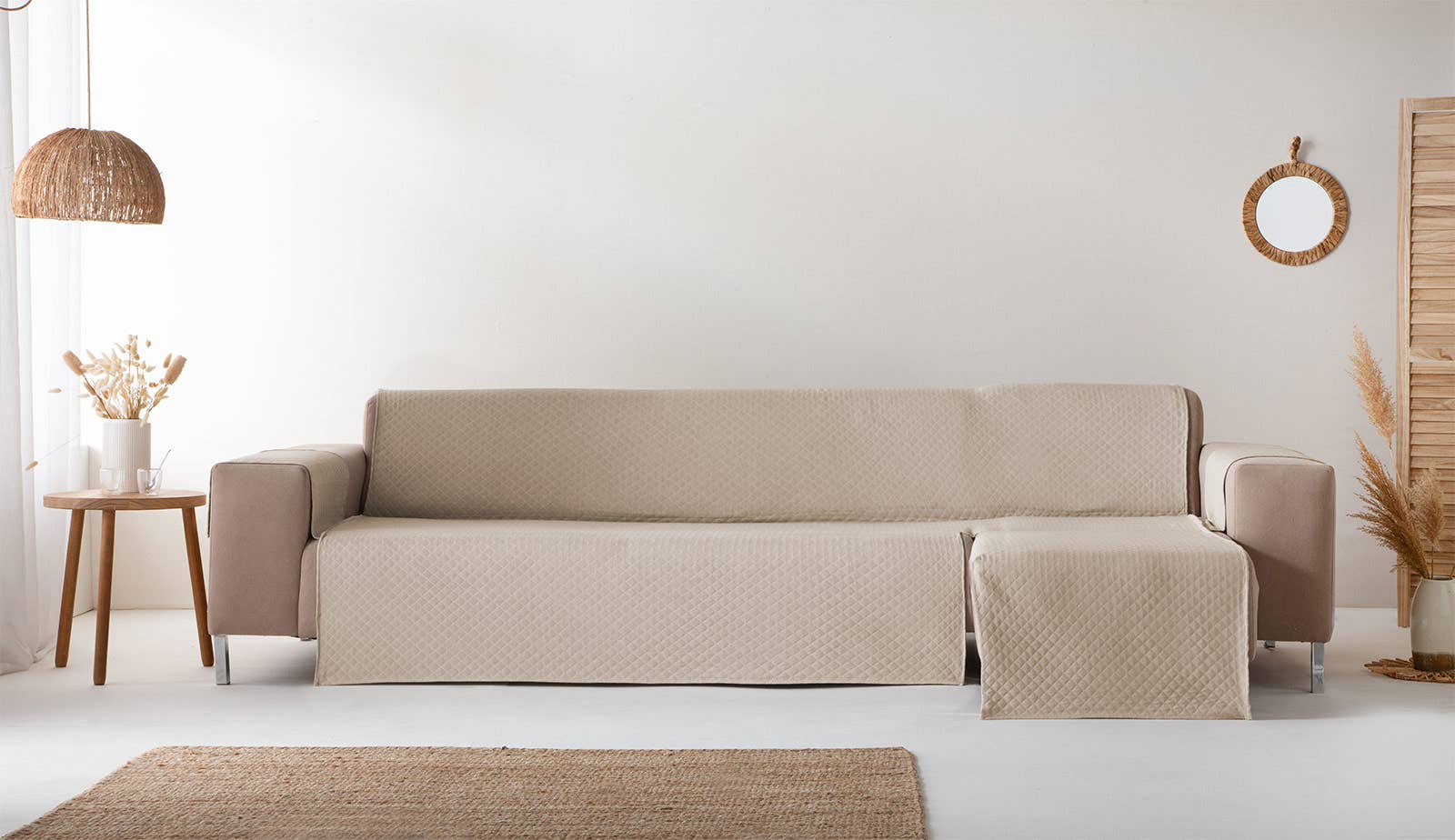 GAMUSI – Capa para cadeira/sofá por atacado – Capa de sofá lisa acolchoada algodão TRIVIAL13