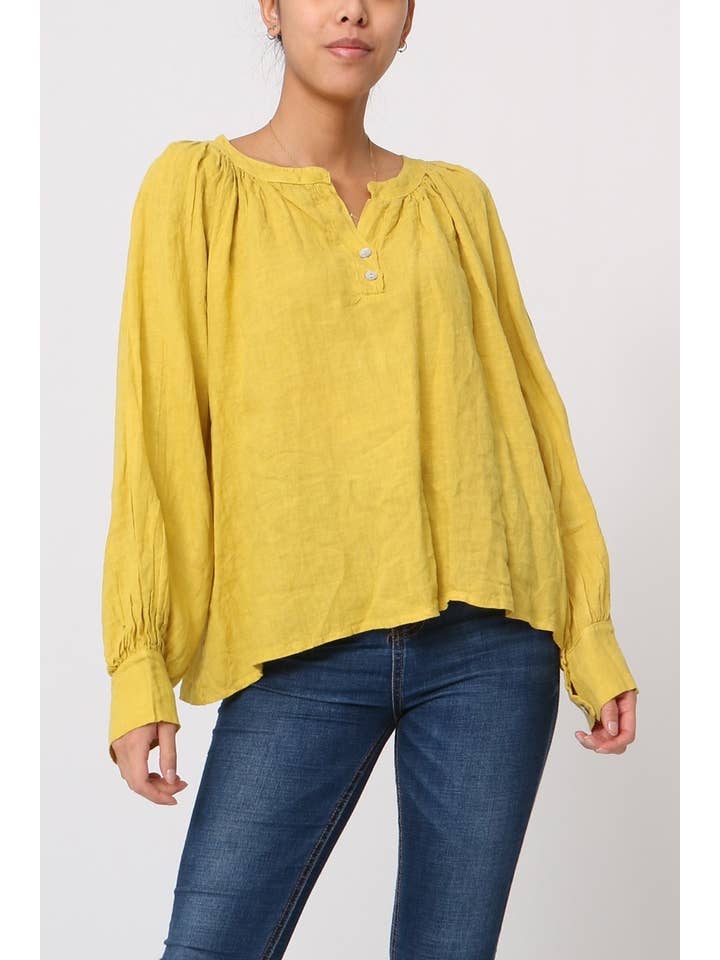 LÉA & LUC – wholesale Blus - Dam – Blus i 100 % linne REF.792348