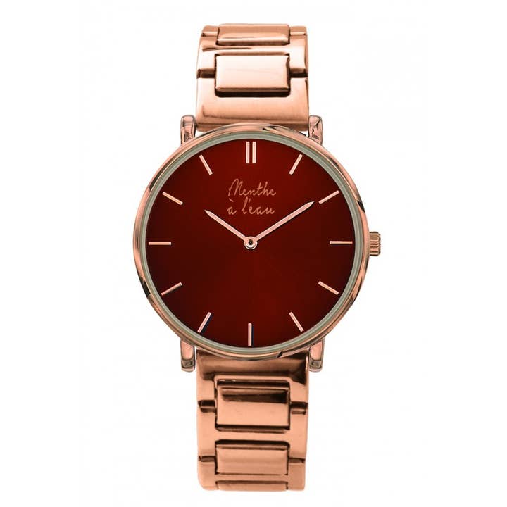 L'Intemporelle dorée rose fond rouge for wholesale by menthe à l'eau