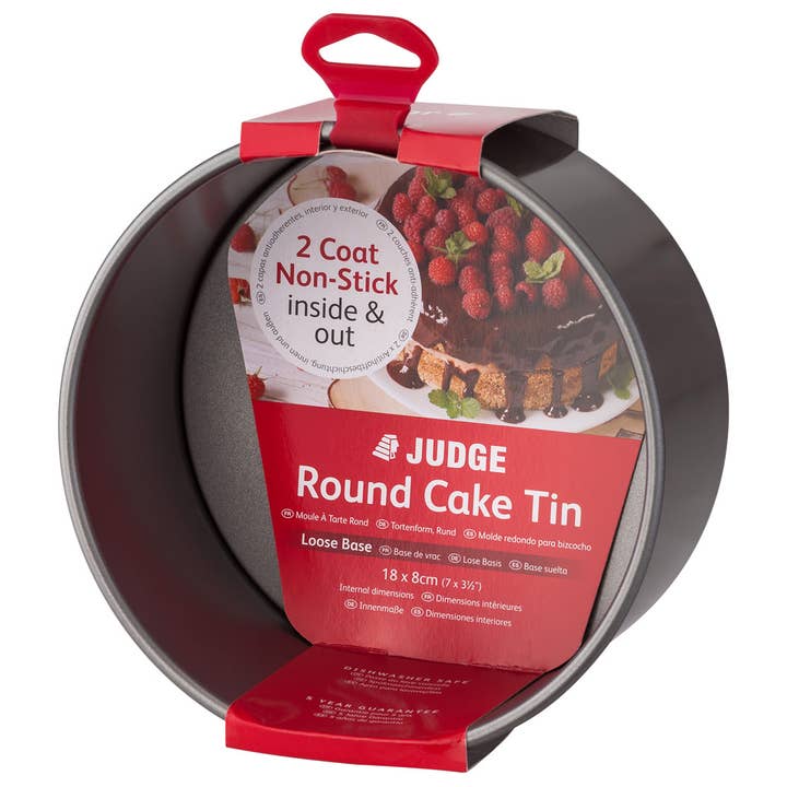 Judge UK - Wholesale Cake tin - Judge Bakeware, 7"/18cm Round Cake Tin, Loose Base