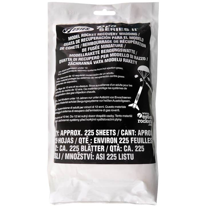 Pro Series II™ Recovery Wadding for wholesale by Estes Rockets