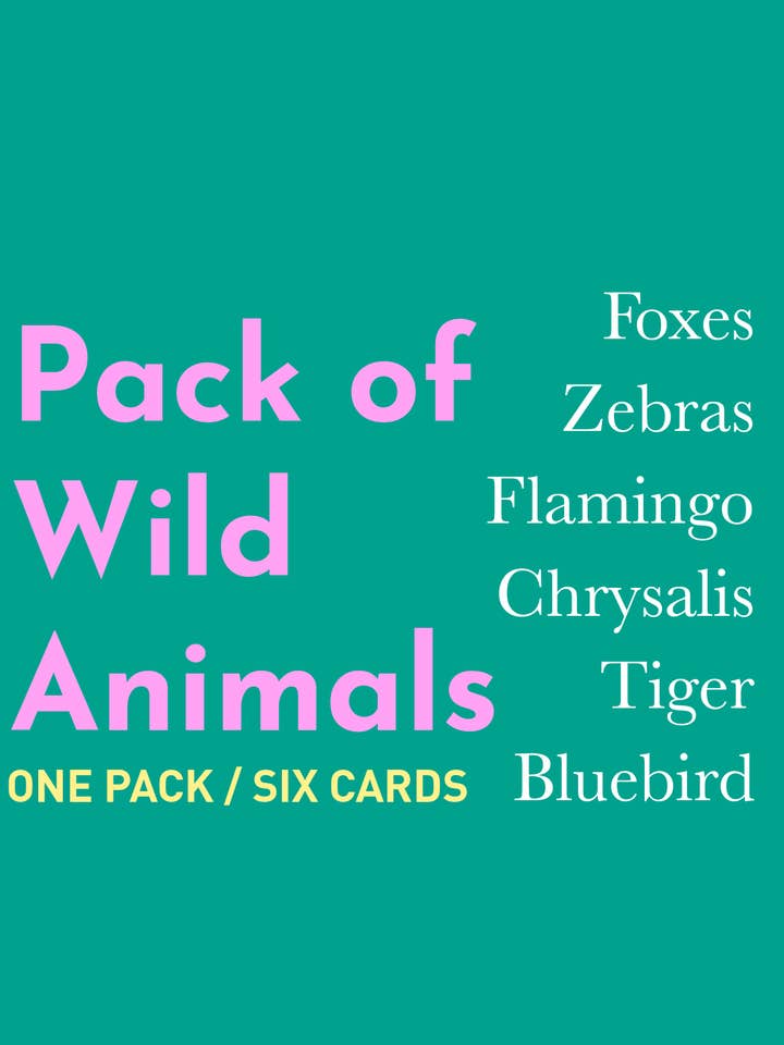 Pack of Wild Animals for wholesale by The Sign + Seal