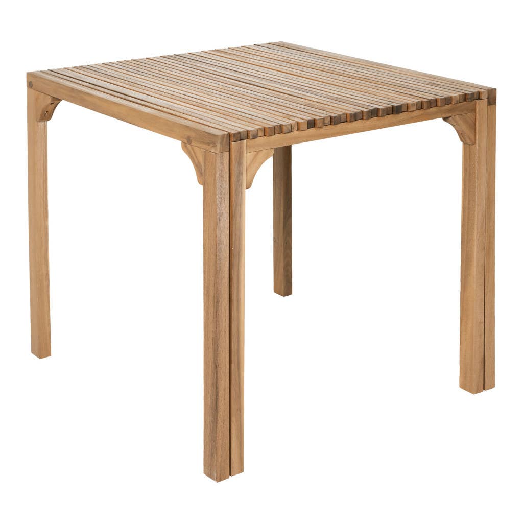 HomeRoots - Wholesale Patio Table - 60" Natural Solid Wood Extendable Outdoor Dining Table5