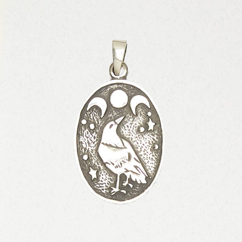 Nirvana LLC - Wholesale Individual Charm/Pendant - Celtic Pewter Pendant Necklace - Celtic Raven