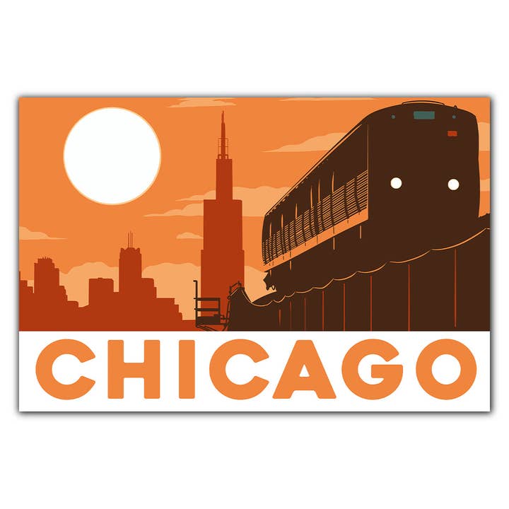 Bozz Prints - Wholesale Postcard - Chicago Sunrise Postcard