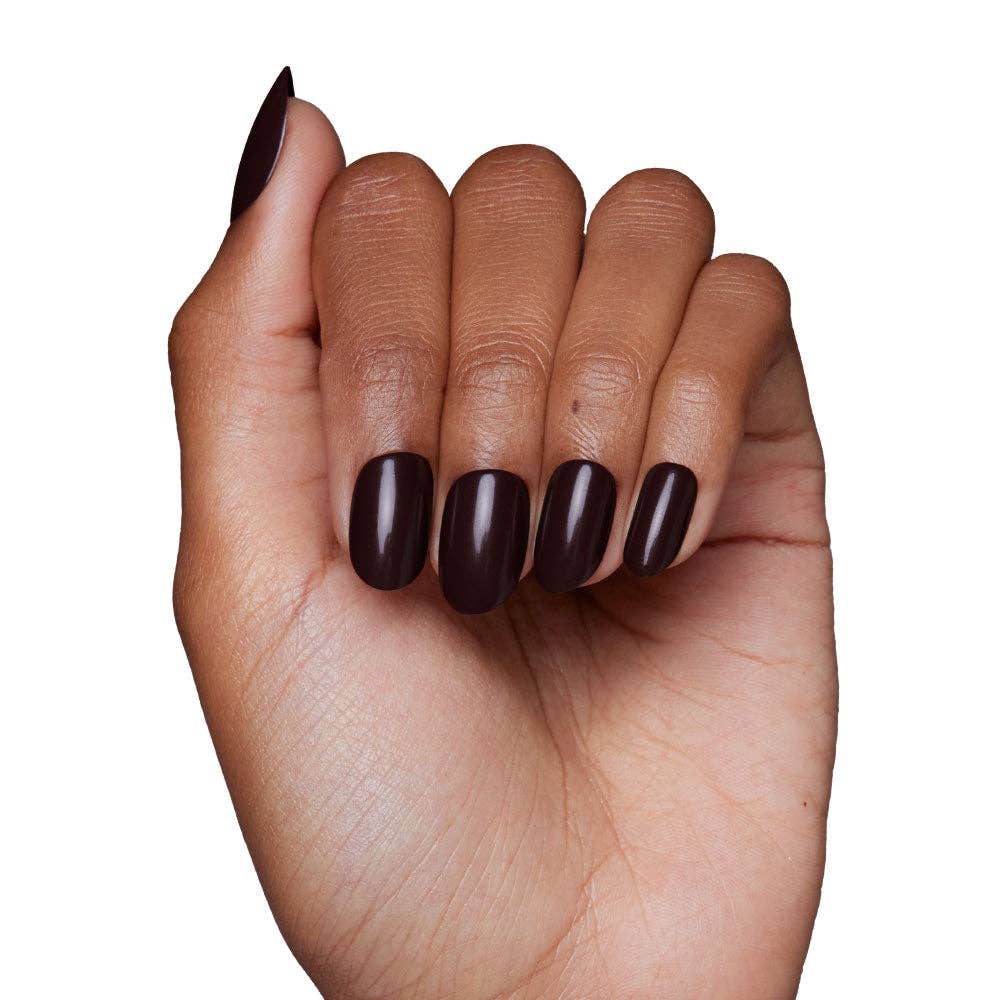Glamnetic - Wholesale Press-On/Fake Nails - Bark Brown Press-On Nails | Fall Solids | Short Round5