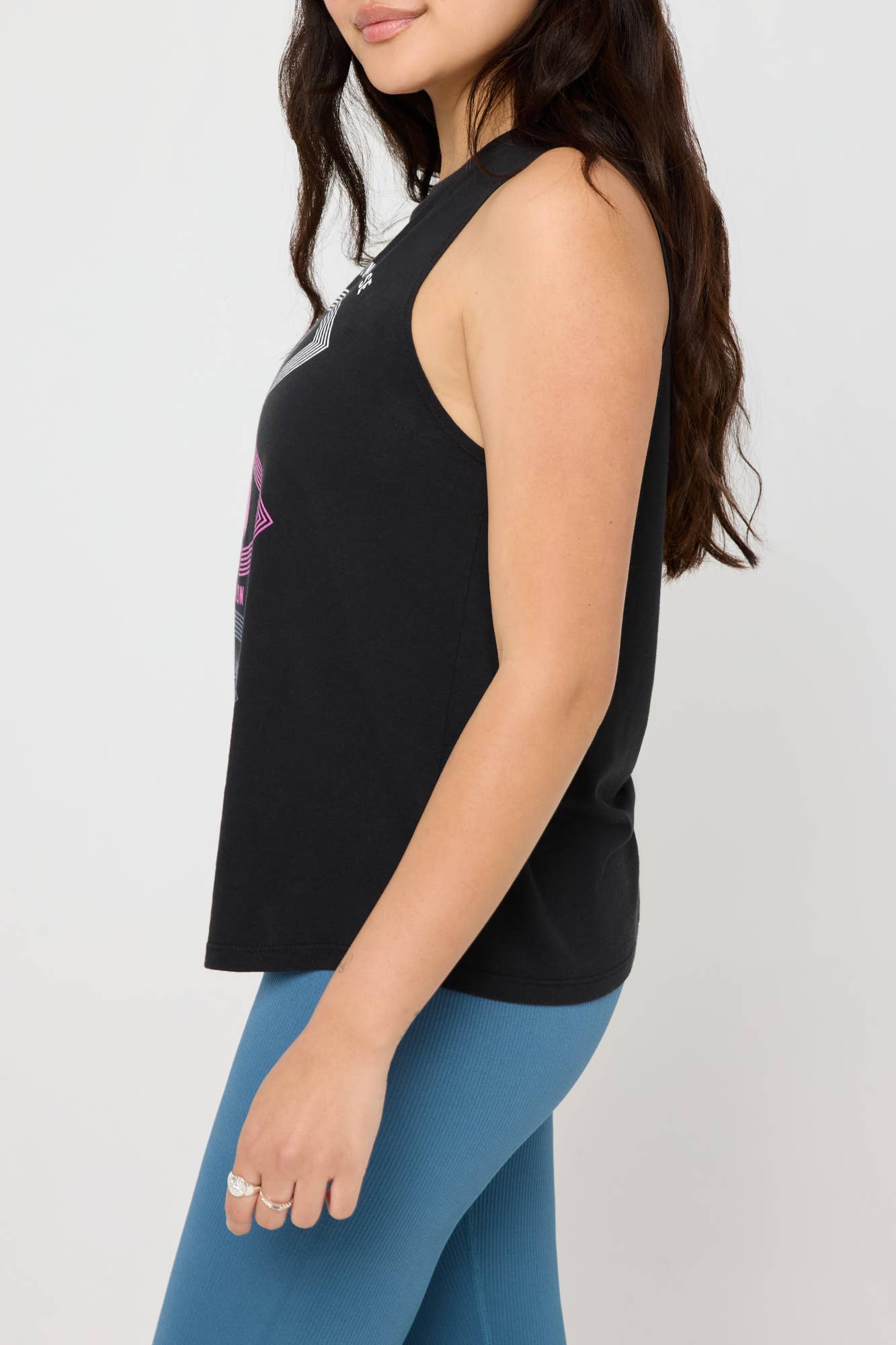 Noir Débardeur en jade Sun Moon Stars en vente sur Faire3