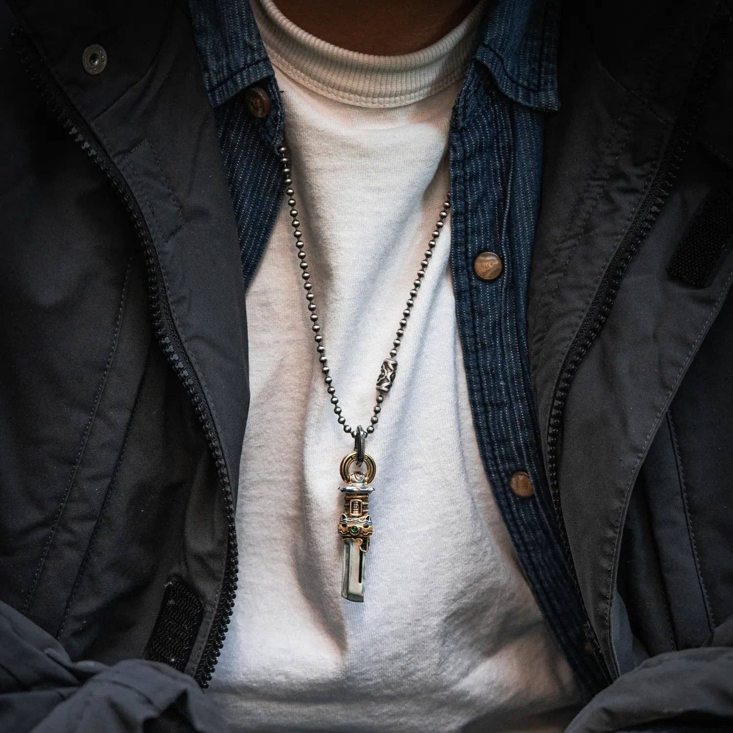 Coppertist.wu - Venta al por mayor Collares de cadenas y eslabones - Collar con cadena de bolas Ruyi, 3 mm1