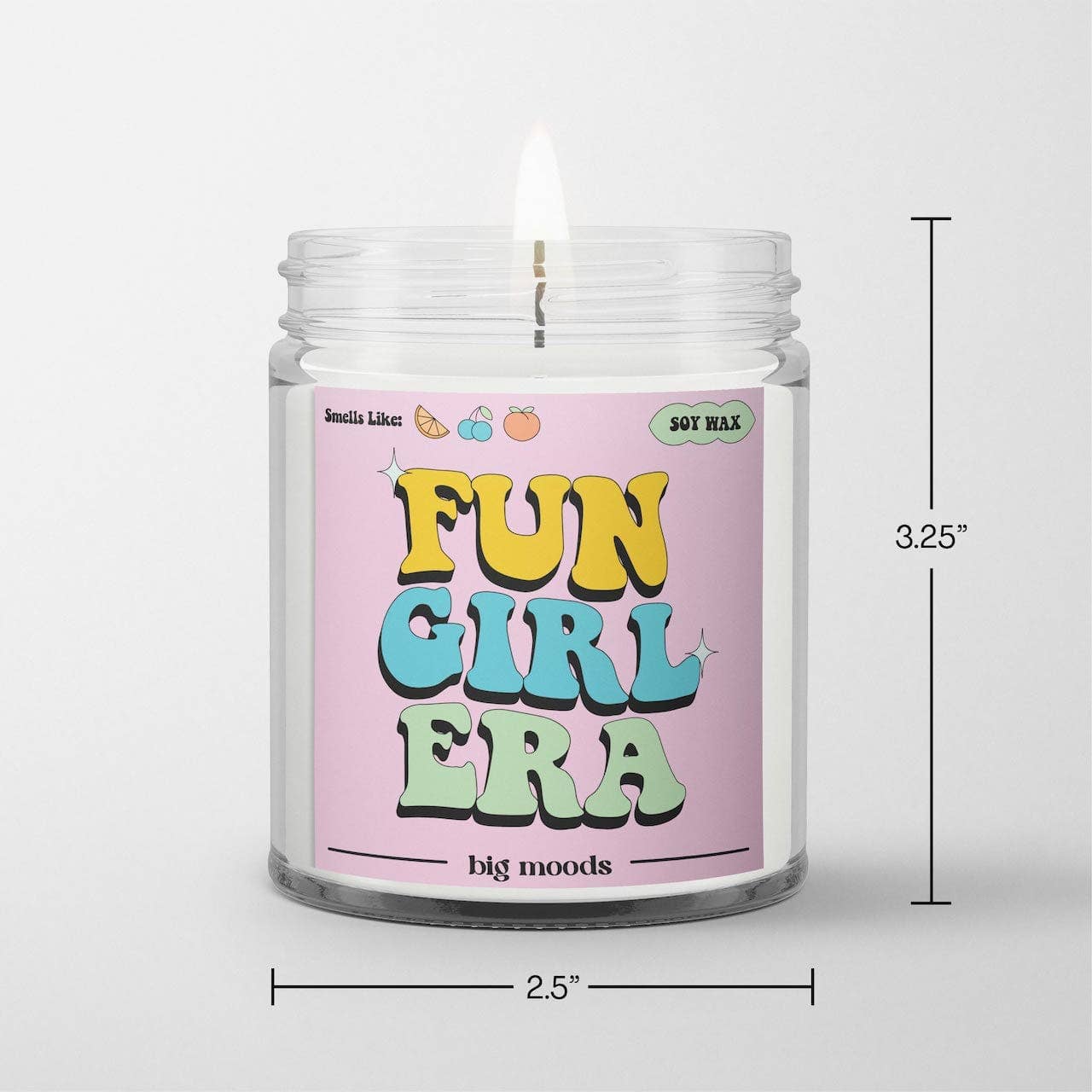 Big Moods - Wholesale Jar/Filled Candle - "Fun Girl Era" - 5oz Soy Candle2