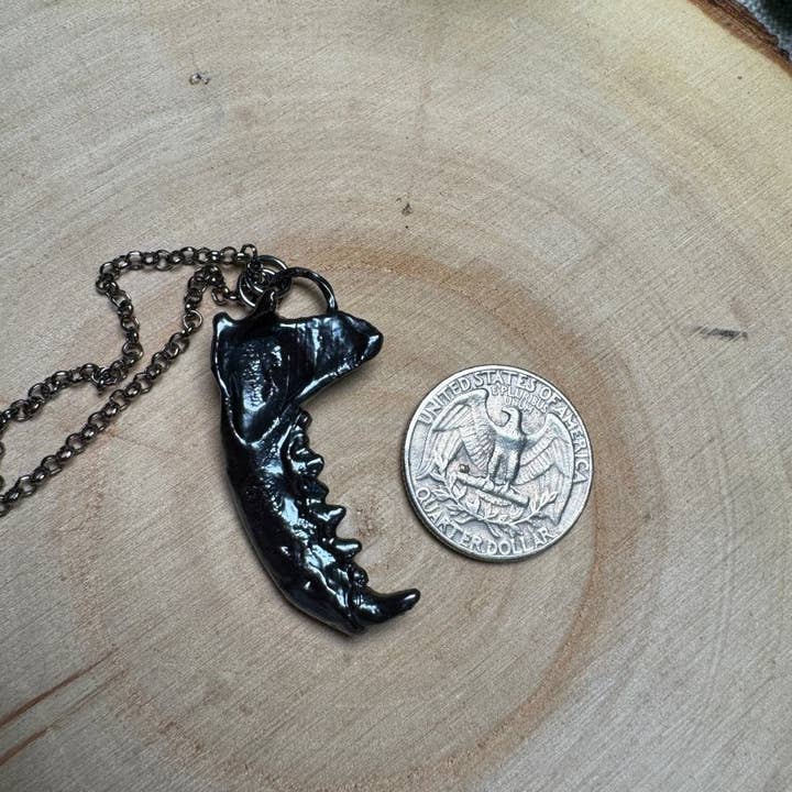 Copper Ashes - Wholesale Pendant/Charm Necklace - Mink Jawbone Necklace1