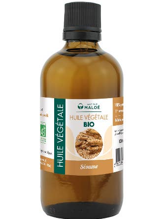 Organic Sesame Vegetable Oil - 100 mL for wholesale by Institut Maloé